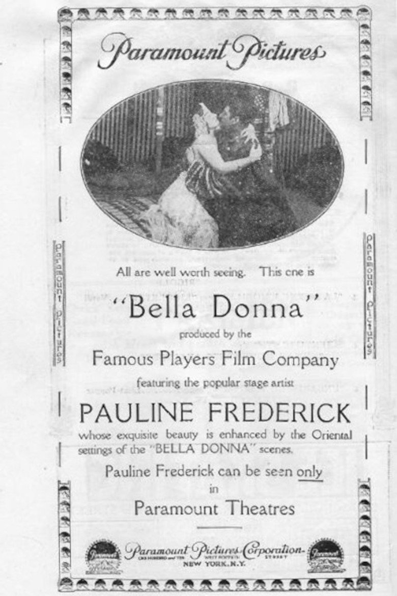 Filmposter: Bella Donna