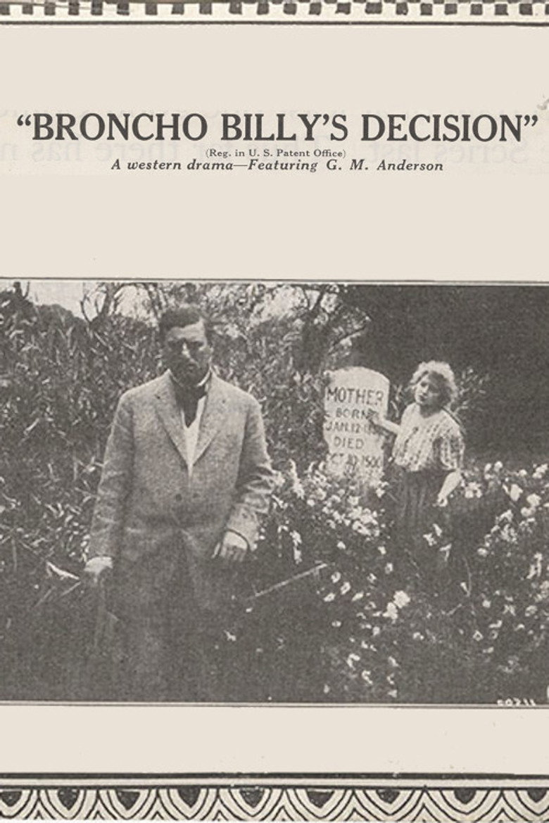 Filmposter: Broncho Billy's Decision