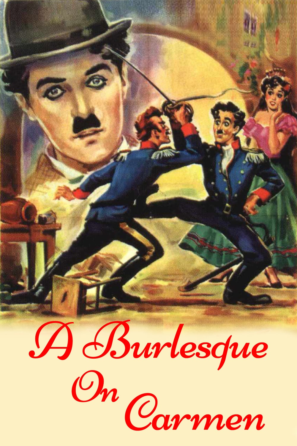 Plakat von "Charlie Chaplins Carmen-Parodie"