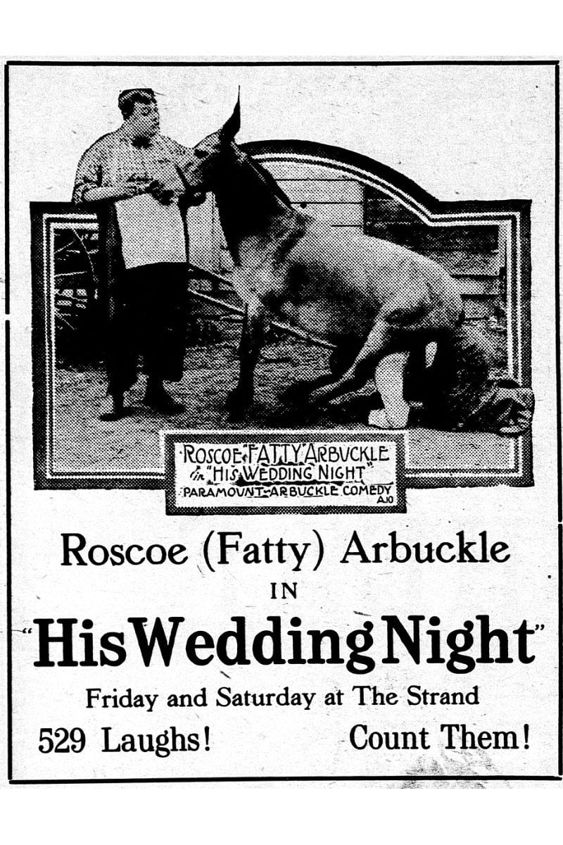 Plakat von "His Wedding Night"