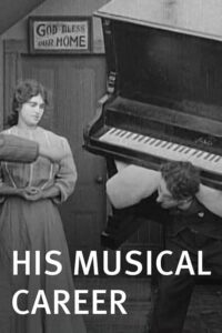 Poster for the movie "His Musical Career"