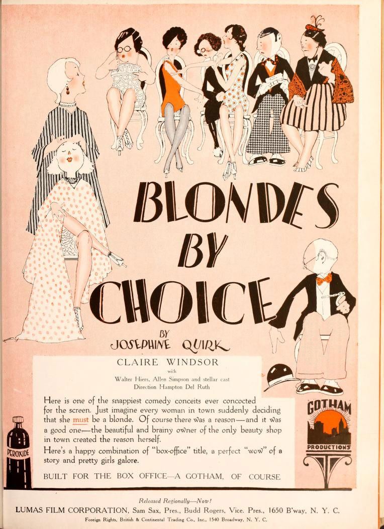 Poster for the movie "Blondes by Choice"