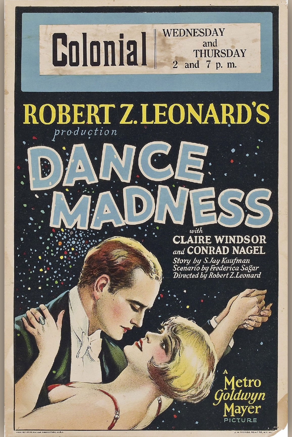 Poster for the movie "Dance Madness"