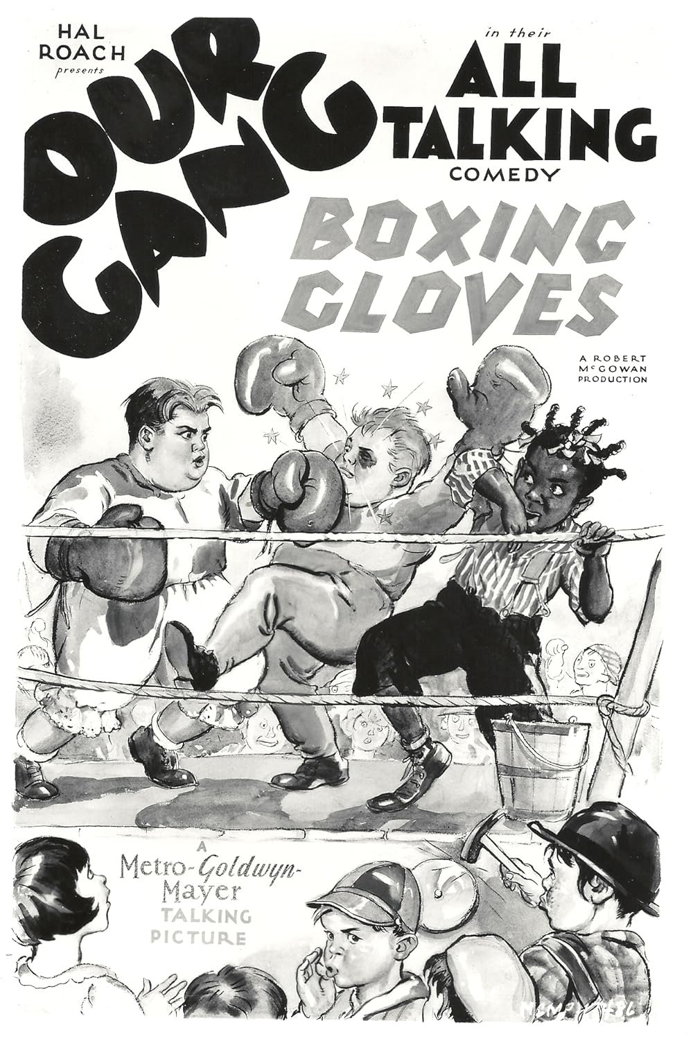 Poster for the movie "Boxing Gloves"