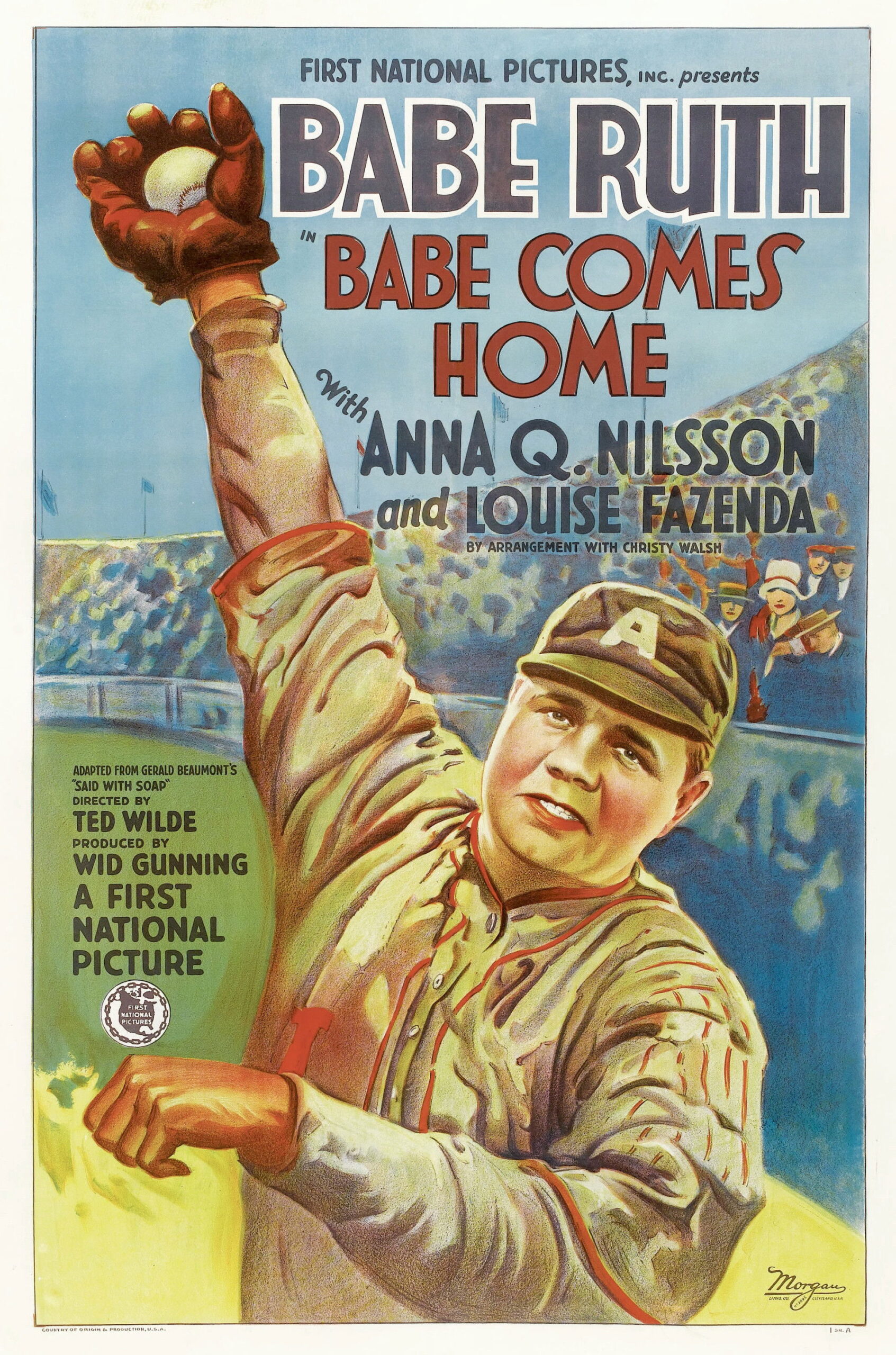 Poster for the movie "Babe Comes Home"